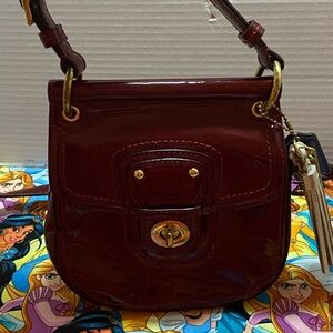 Coach vintage Willis, crossbag, crimson, red patent leather